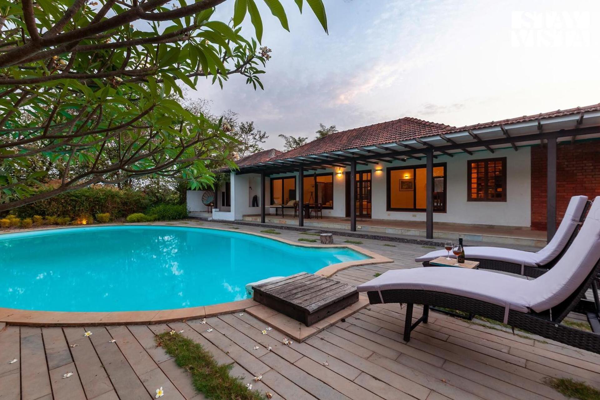 Wander Beyond By Stayvista - Featuring A Bali-Themed Abode And A Refreshing Swimming Pool Alībāg Exterior foto